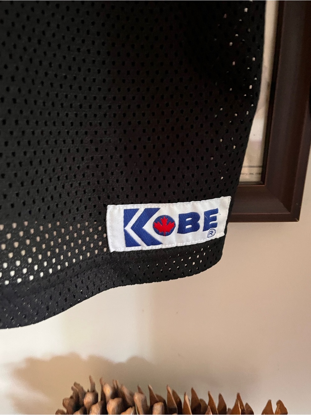 Vintage Kobe Sportswear Mesh Top/Tee/Jersey Unisex 80s 90s Black M/L